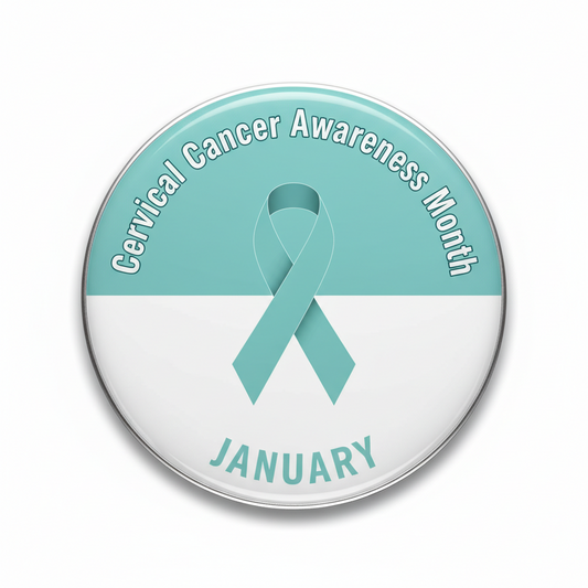 Cervical Cancer Awareness Month (Jan) Pinback 2.25-inch