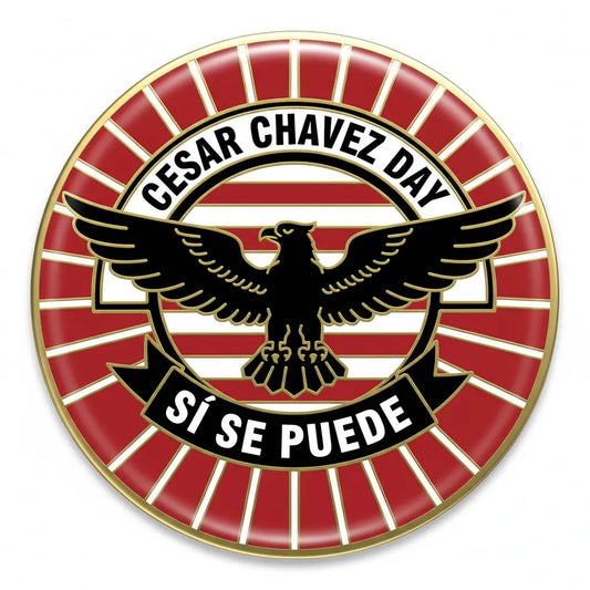 Cesar Chavez Day Pinback 2.25-inch