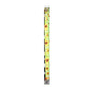 Sunflower print yellow lanyard keychain holder with metal clasp