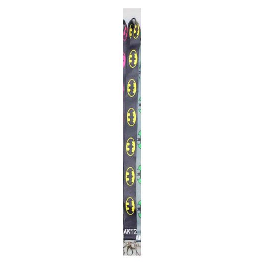 Black Yellow Lanyard Keychain Holder Symbols