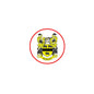 Round red-bordered coat of arms fridge magnet, 3 inch