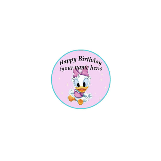 Set of 10 Pcs Set Customized Birthday Pinback Badge 2.25-inch Pink Default Title