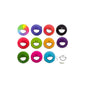 Round 1.25-inch emoticon face stickers, multicolor set