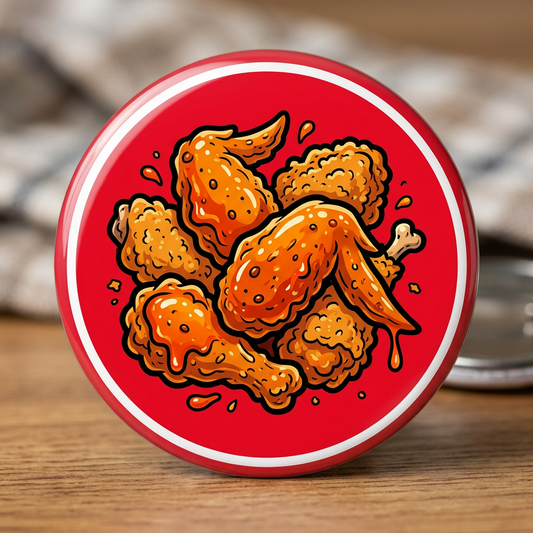 Chicken Wings Pin Button 2.25-inch