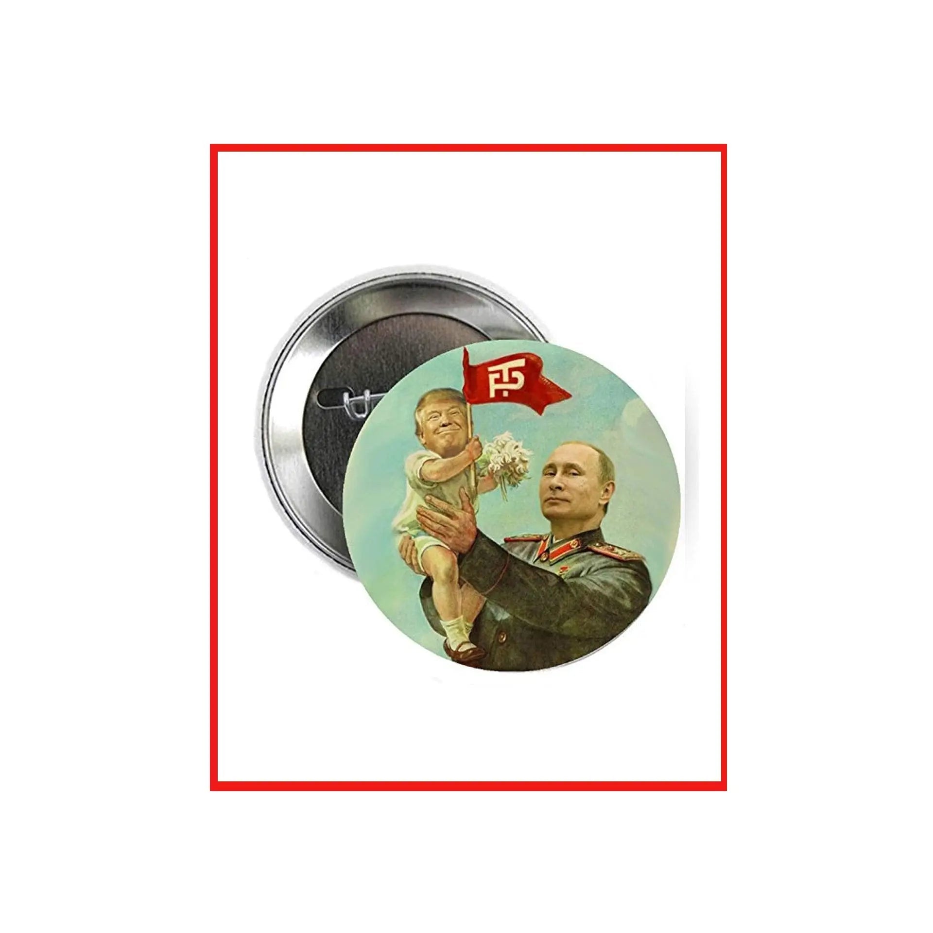Child Trump with his Daddy Anti Pinback 2.25-inch - My Pinbacks