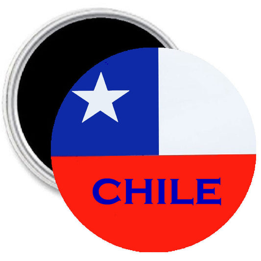 Imán con la bandera de Chile para el equipo de fútbol de la Copa Mundial 3