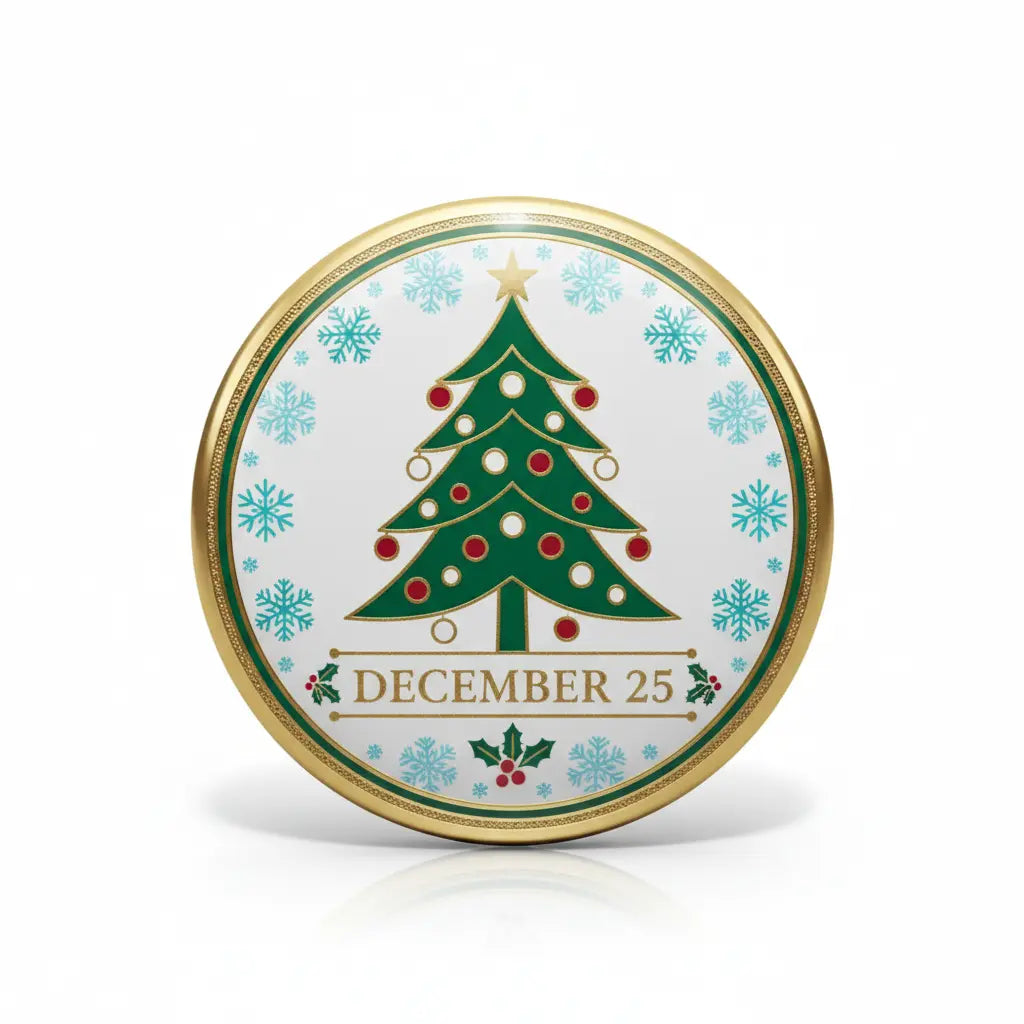 Christmas (December 25) Pinback 2.25-inch