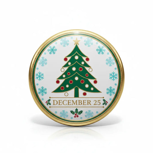 Christmas (December 25) Pinback 2.25-inch