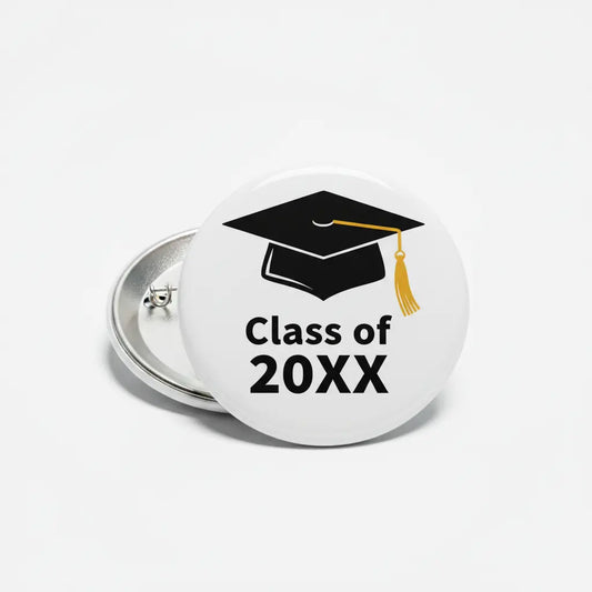Class of 20XX Graduation Hat Pinback 2.25-inch