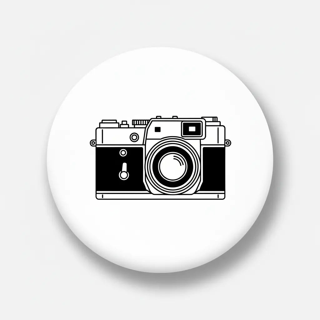 Classic Camera Pinback 2.25-inch