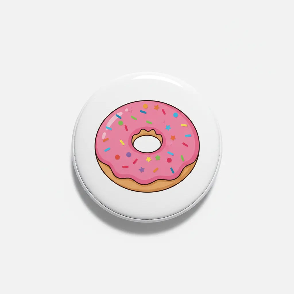 Classic Donut Pinback 2.25-inch