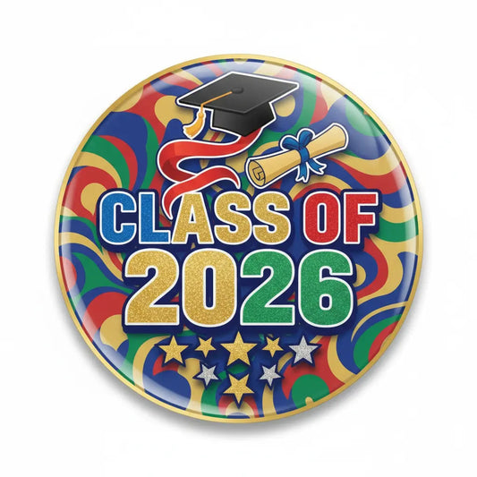 Colorful Class of 2026 Pinback 2.25-inch - My Pinbacks