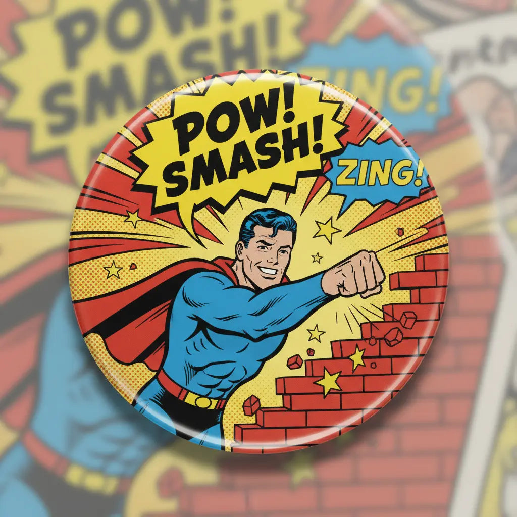 Comics Cartoon Pinback 2.25-inch