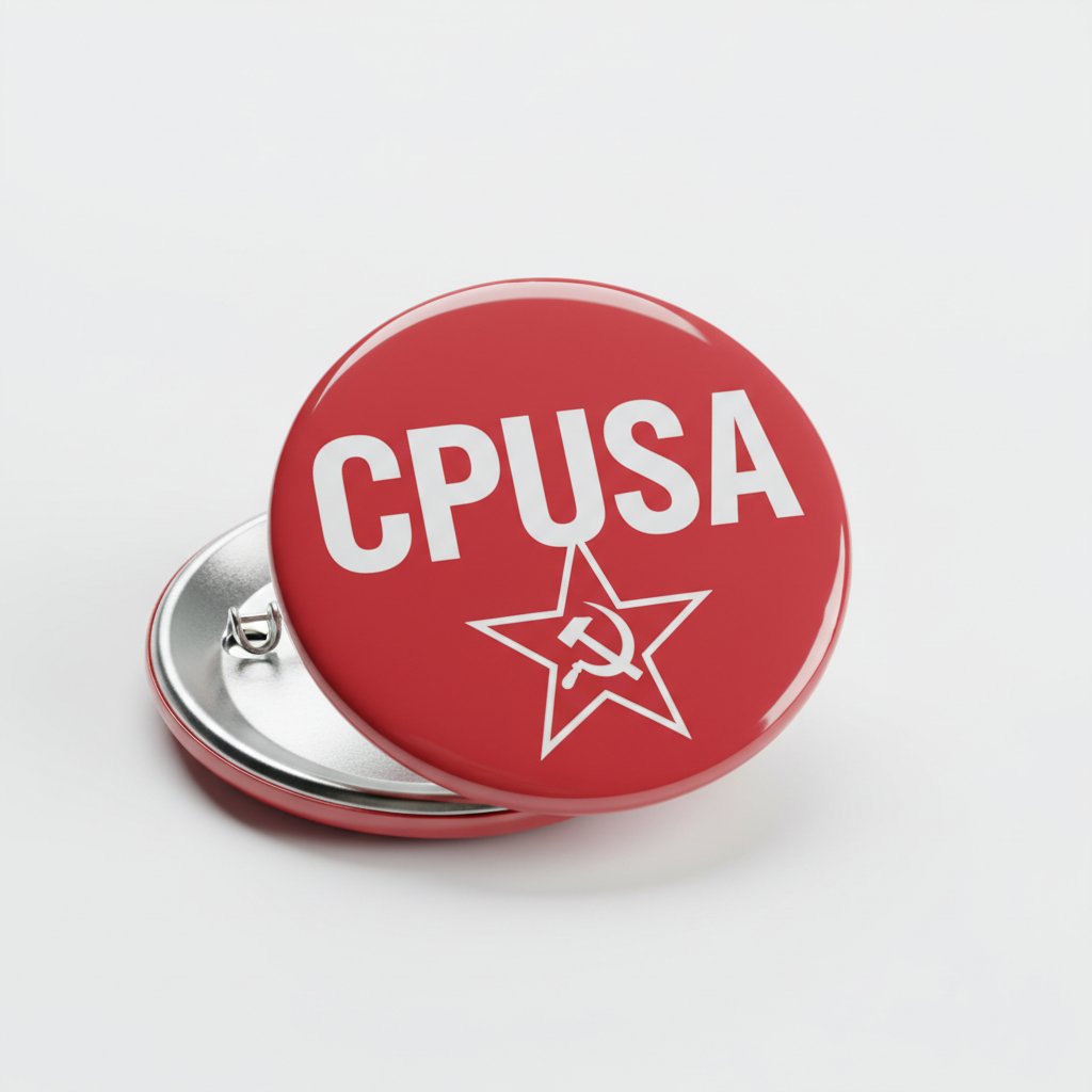 Communist Party CPUSA Pinback 2.25-inch