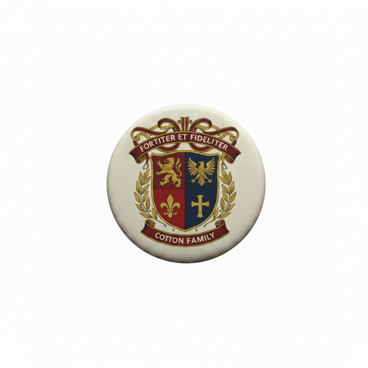 Cotton Family Crest Coat Arms Magnet 3-inch