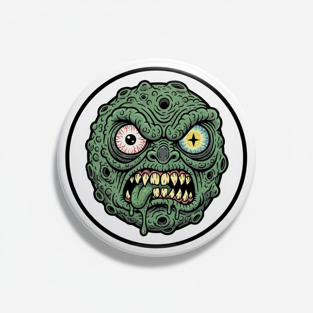 Craterface Madballs Monster Pinback 2.25-inch