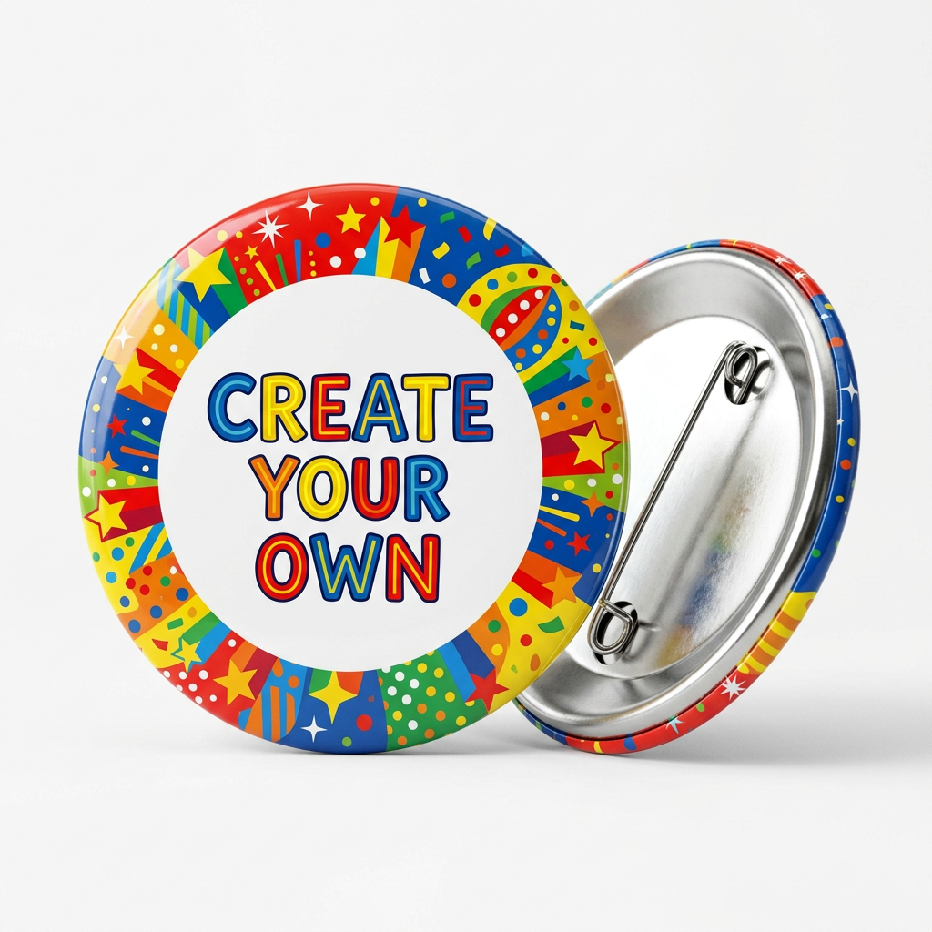 Create your own Huge Fan Pin Button 2.25-inch