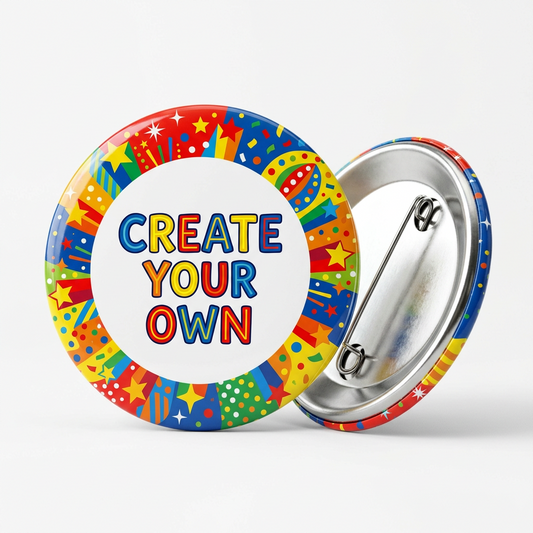 Create your own Huge Fan Pin Button 2.25-inch