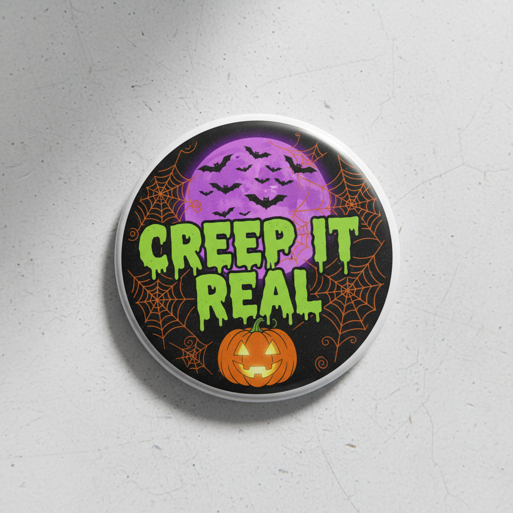 Creep it real Halloween Pinback 2.25-inch