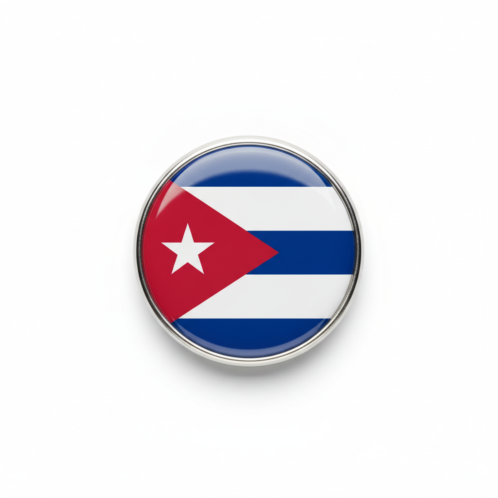 Cuba Flag Keychain Bottle Opener 2.25-inch Commemorative mypinbacks.com