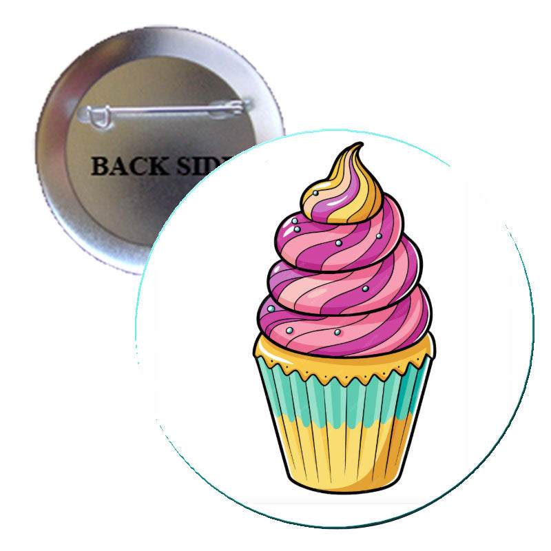 Cupcakes Pinback 1.25" (4 Pcs)