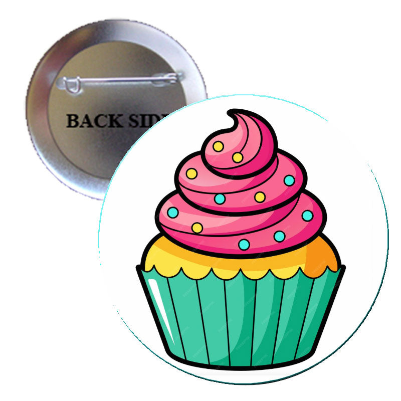 Cupcakes Pinback 1.25" (4 Pcs)