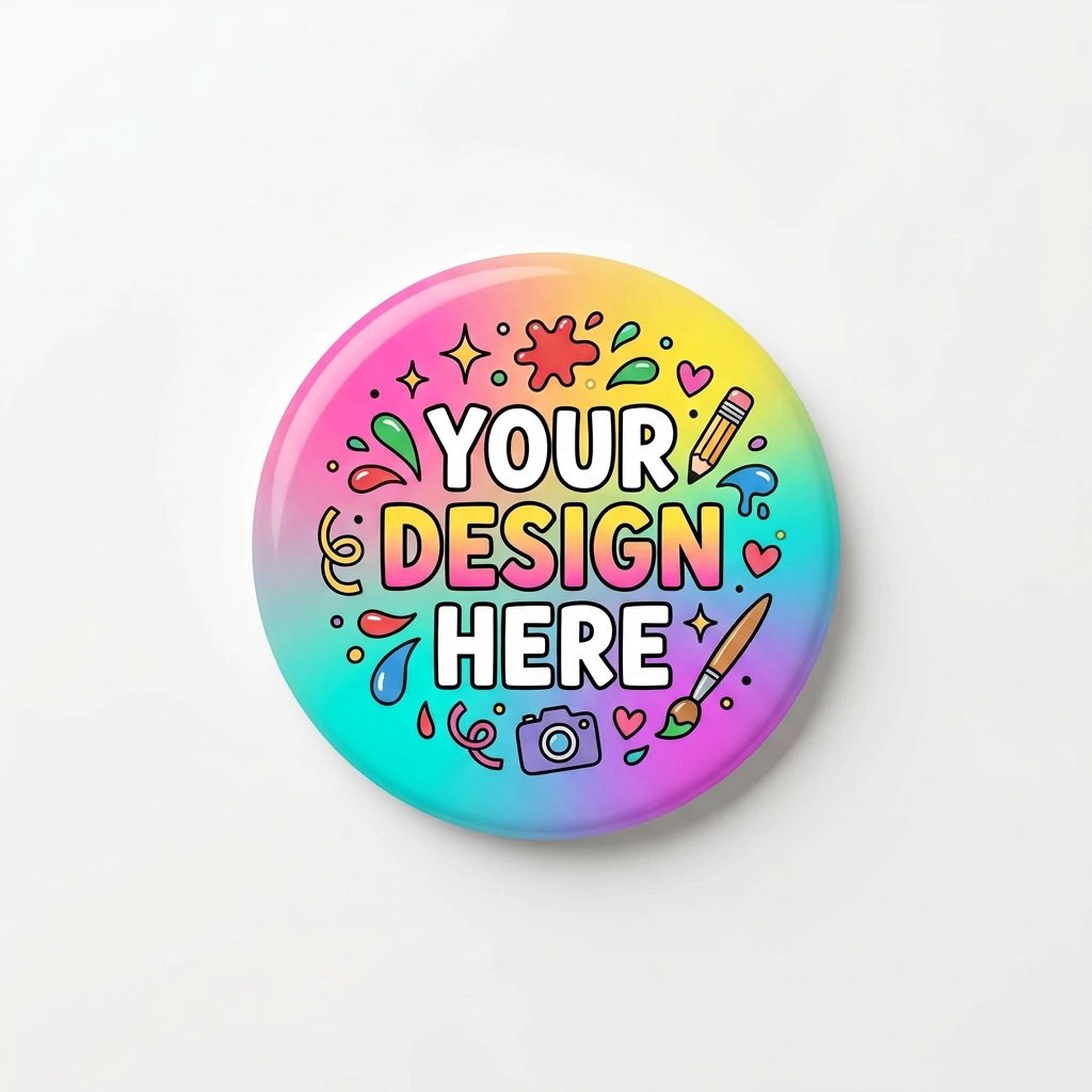 Custom 3-Inch Pinback Buttons – 100-Pack