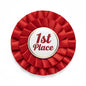 Custom Pin Rosette Red Ribbon - My Pinbacks