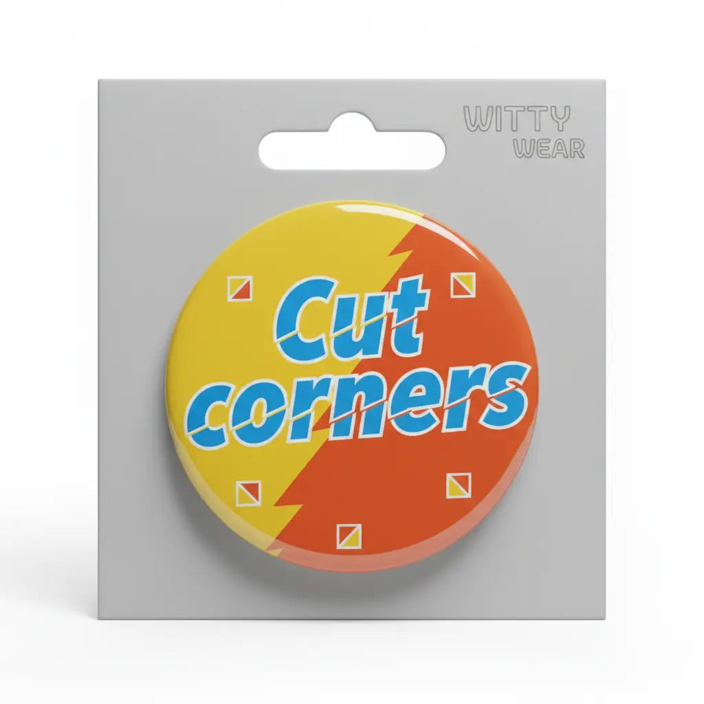 Cut corners Pin Button 2.25-inch - mypinbacks.com