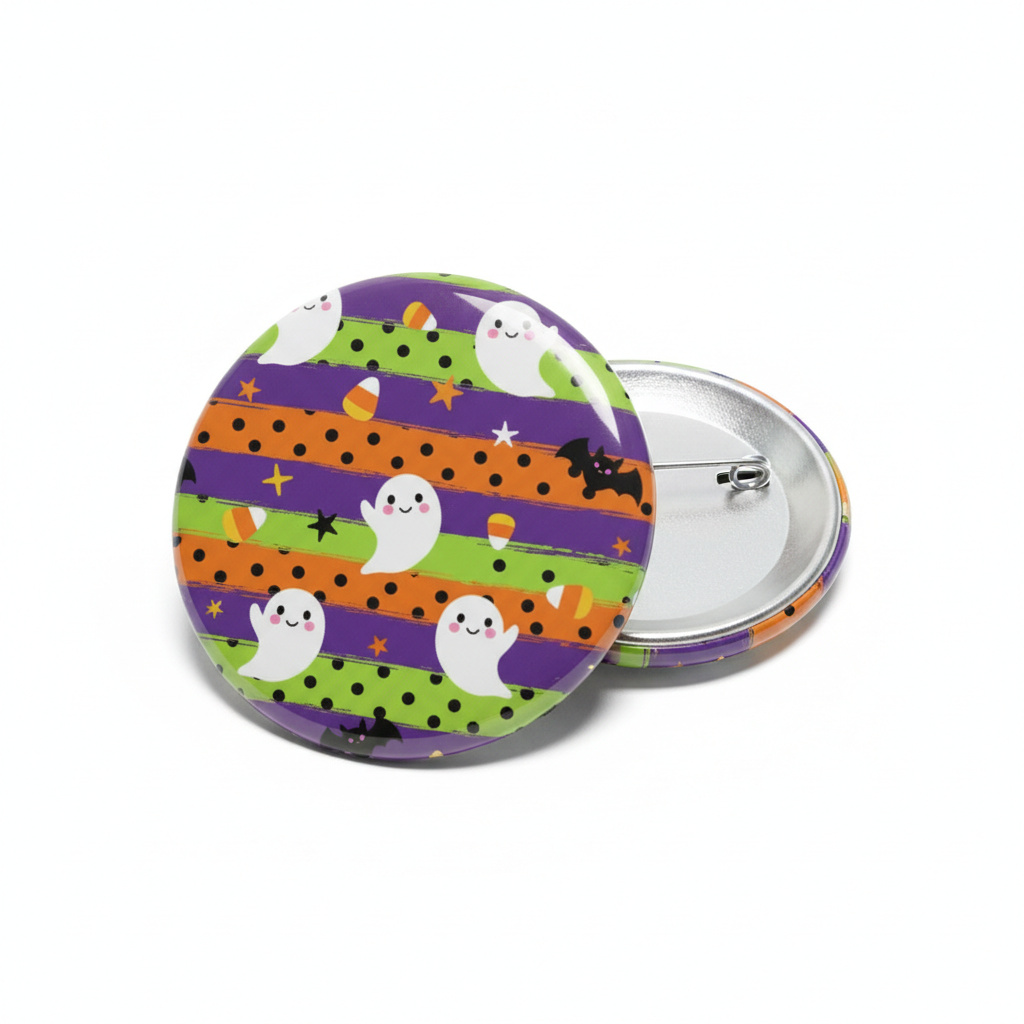 Cute Halloween Colours Pattern Pinback 2.25-inch