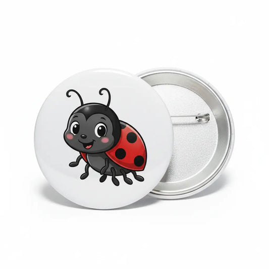 Cute Ladybird Insect Pinback 2.25-inch