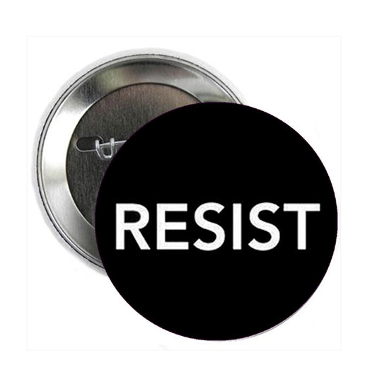 10 Pcs Resist Pinback 2.25-inch Black Default Title