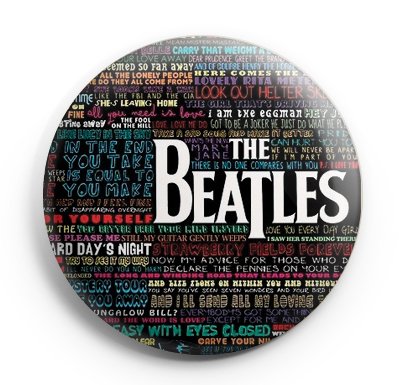 The Beatles Fan Pinback Buttons Badges Size 1.25" Buttons