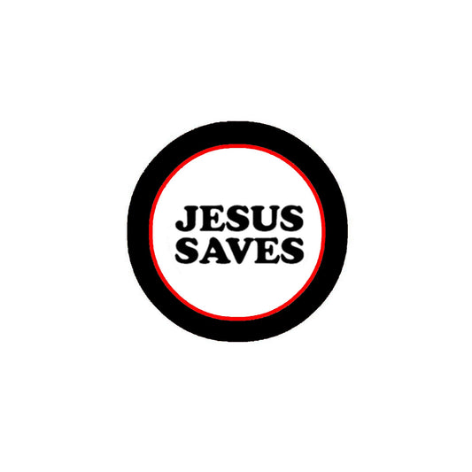 10 Pcs Jesus Saves Religious Badges Pinback 1.25" for Jackets, Backpacks, etc.