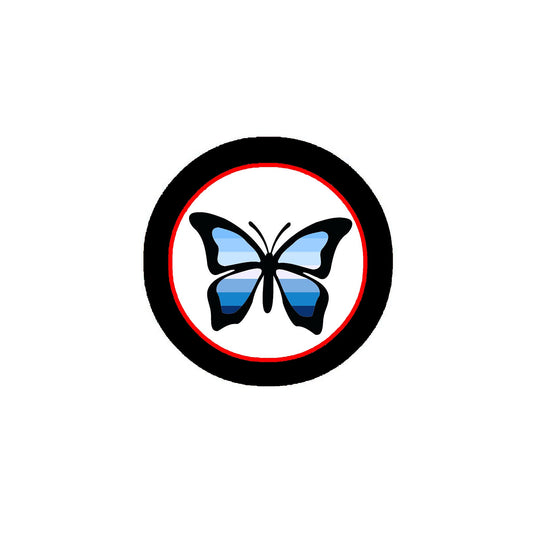 Butterfly Gay Flag Pinback or Jackets, Backpacks, etc. 2.25"