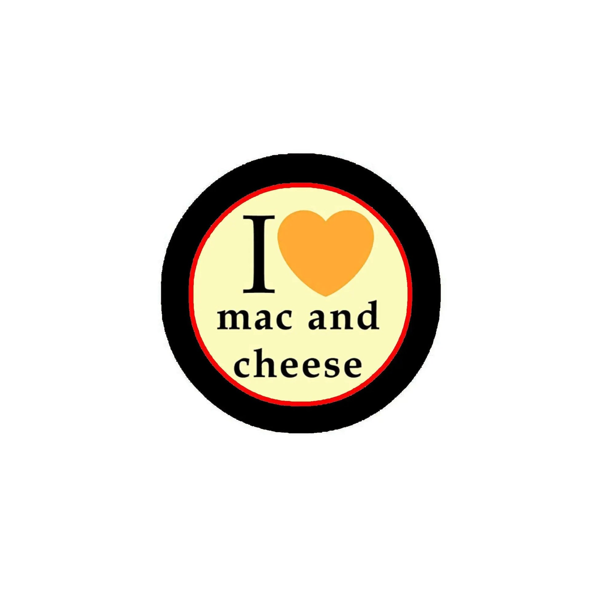 I Love Mac and Cheese Pinback Button Pin 1.25-inch Default Title