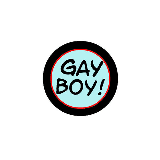 Gay Boy Pinback Button Pin LGBT 1.25-inch Default Title