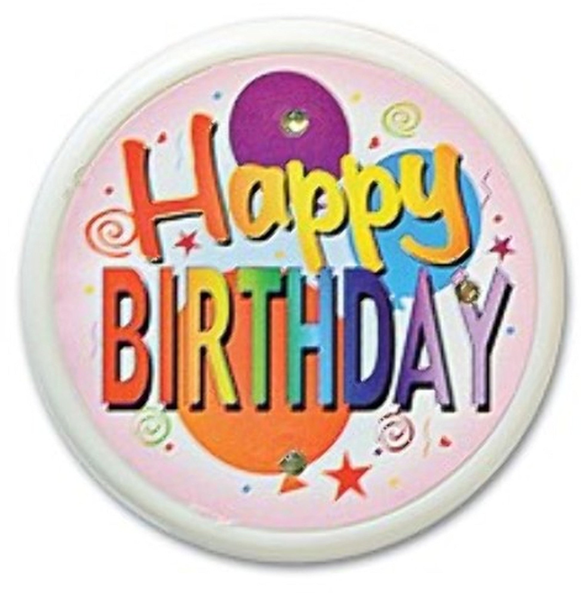 10 Pcs Set Happy Birthday 2.25-inch Pinback Button Pin Party Favor