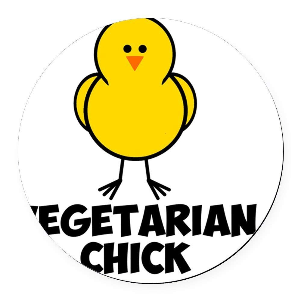 American Pins Vegetarian Chick Metal 0.75" Lapel Hat Pin Tie Tack Pinback