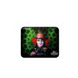 Rectangular mouse pad with rounded corners, featuring a red-haired character in a green hat
