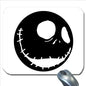 Jack Skellington face mouse pad, black and white
