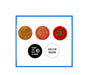 1.25-inch Jesus for President pinback badge with red circular design and yellow text