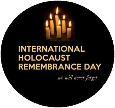 10 Pcs Holocaust Remembrance Day Pinback Button Pin Pinback Brooch for Jackets, Backpacks, Hats 2.25"