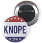 1.25-inch pinback button with KNOPe text, red-white stripes, blue stars and 2016