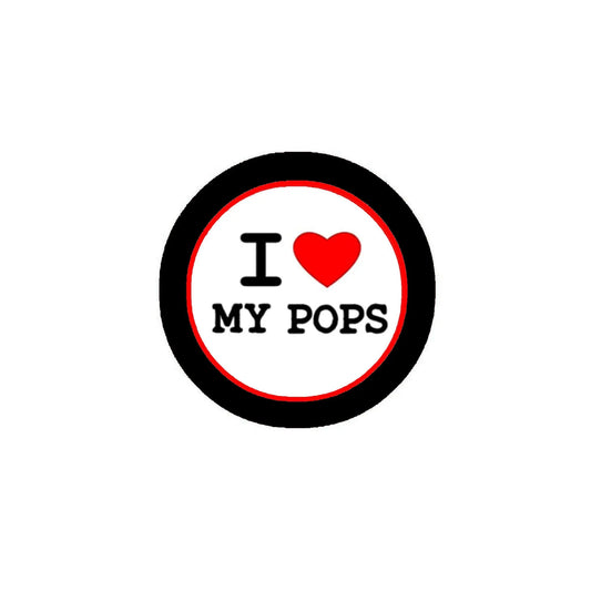 I Love my Pops Pinback Badge 2.25-inch Default Title