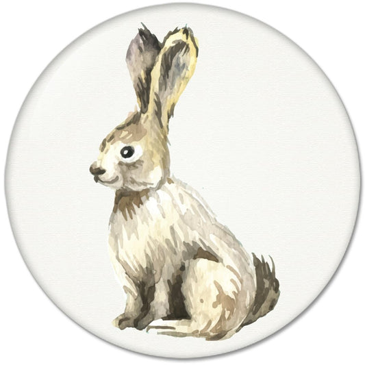 Watercolor Wild Animals Rabbit : Pinback Buttons 1.25 Inch (32mm)