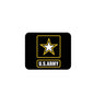 Black mouse pad with U.S.ARMY star logo in yellow outline