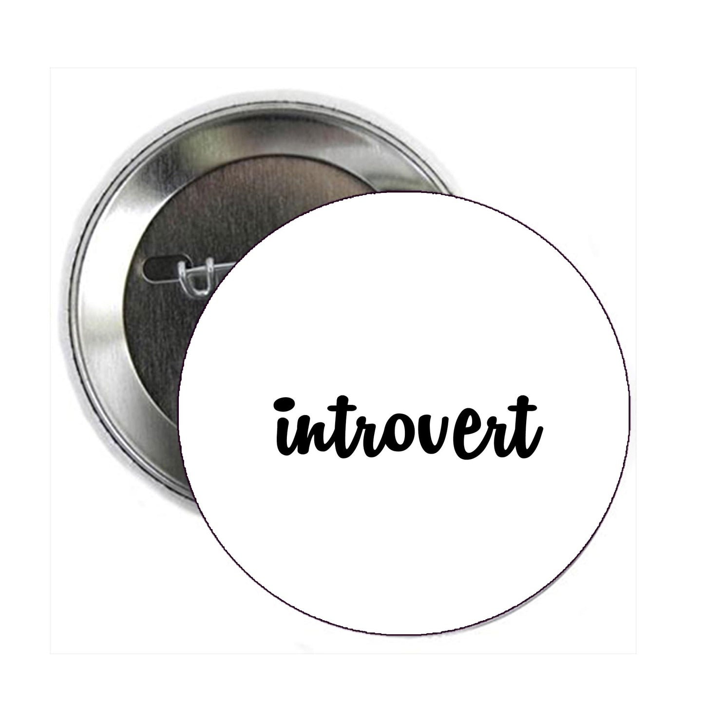 Introvert 2.25-inch Pinback Pin Back, Badge Default Title