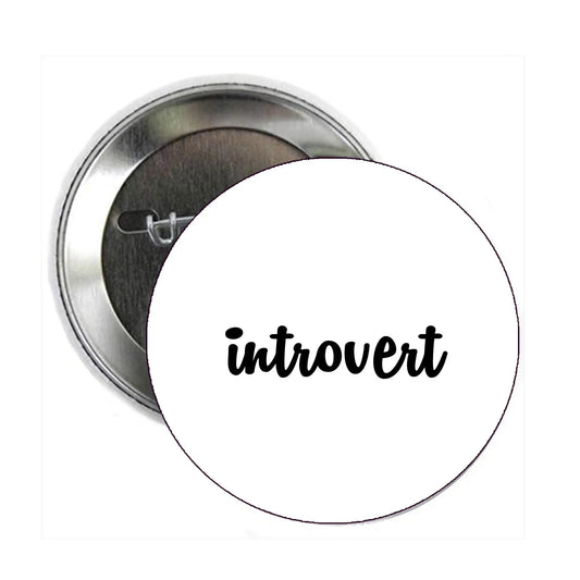 Introvert 2.25-inch Pinback Pin Back, Badge Default Title