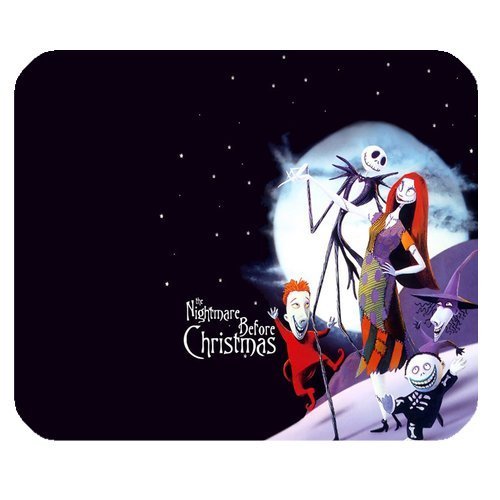 Personalized Jack Skeleton Design Rectangle Black Mousepad Mat Default Title